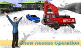 Snow Rescue Excavator Sim screenshot 3