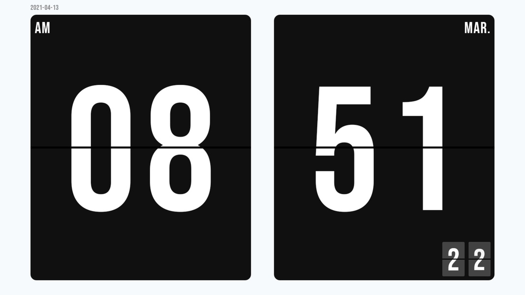 Zen Flip Clock - Preview 1