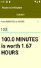 hours to minutes converter screenshot 1