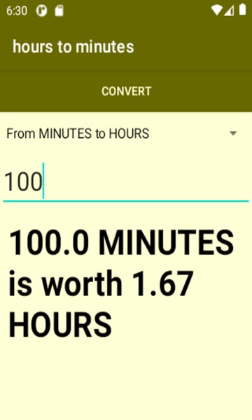 hours to minutes converter - Preview 1