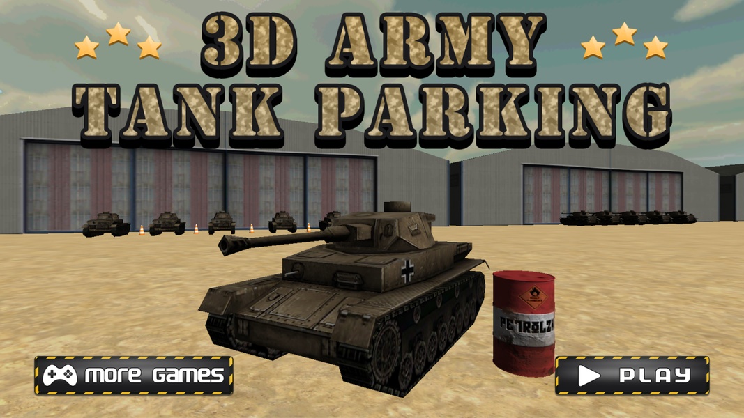 3D Army Tank Parking - Preview 7