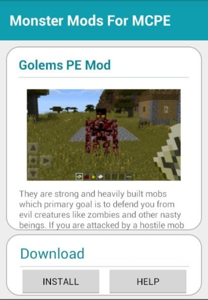 Monster Mods For MCPE - Preview 1