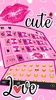 Pink Girly Love Keyboard Theme screenshot 3
