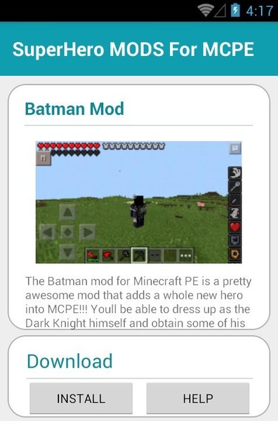 SuperHero MODS For MCPE - Preview 3