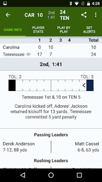 NFL Scores - Preview 8