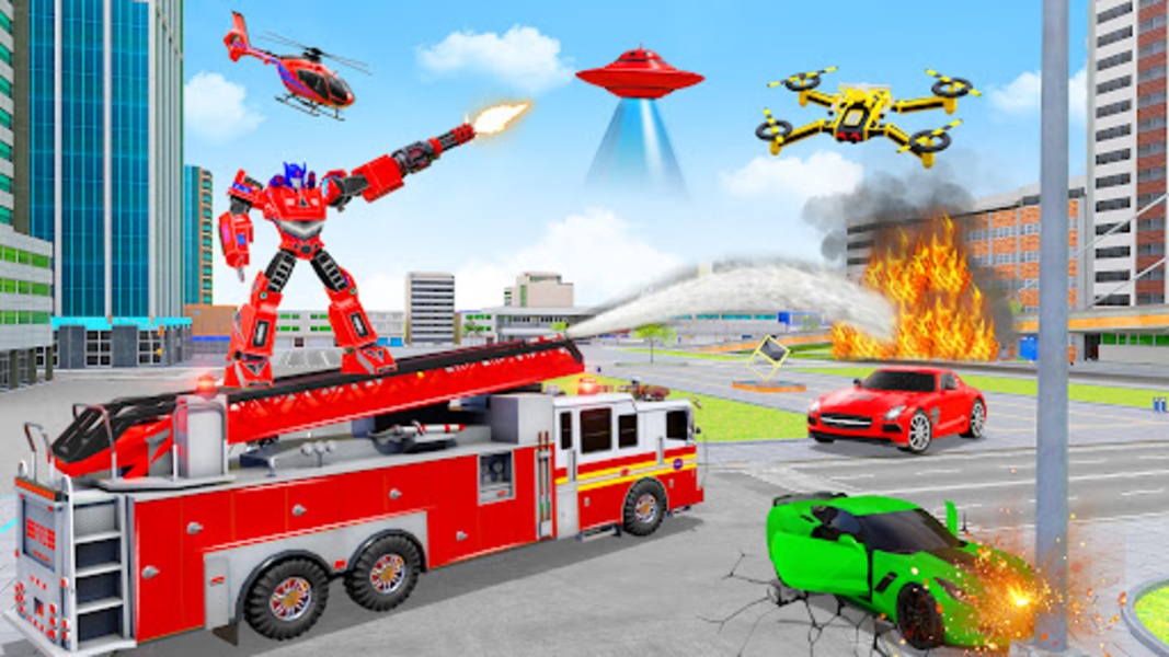 Firefighter Robot Transforming - Preview 4