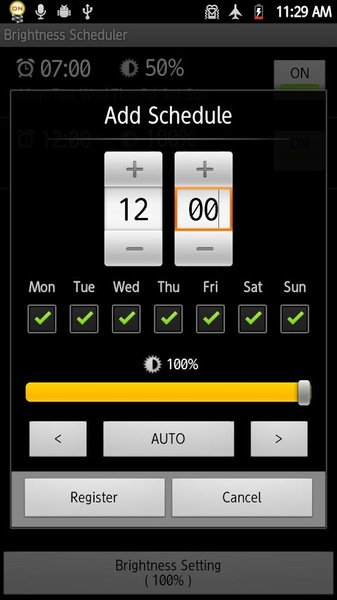 Brightness Scheduler - Preview 2
