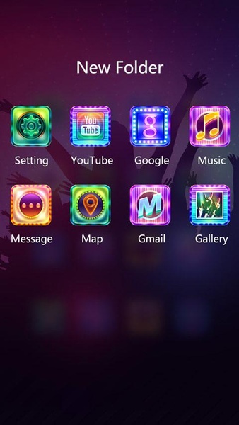 (Free)Rock_n_Roll GOLauncher EX Theme - Preview 1