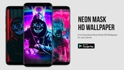Cool Neon Mask HD Wallpaper - Neon Mask Wallpaper screenshot 7