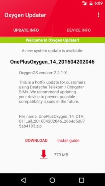 Oxygen Updater - Preview 1