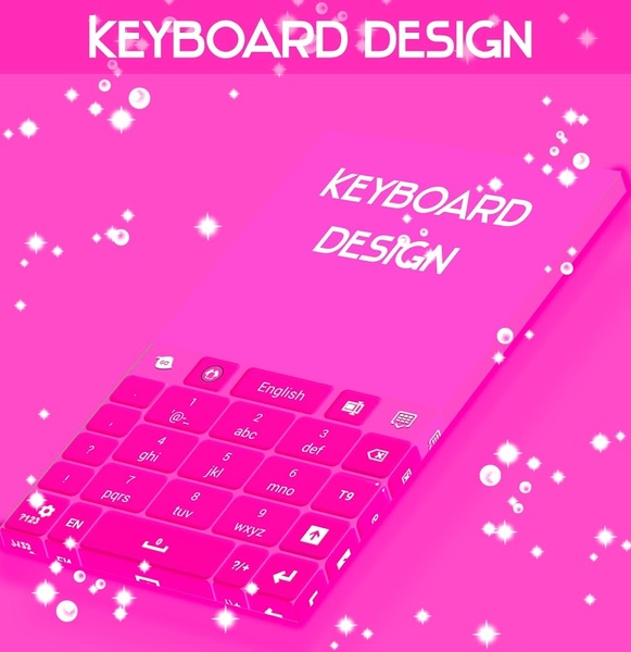 Keyboard Design Pink - Preview 2