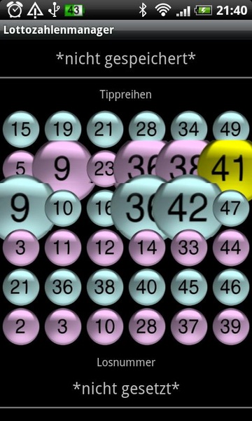 Lottery numbers manager 3 - Preview 1