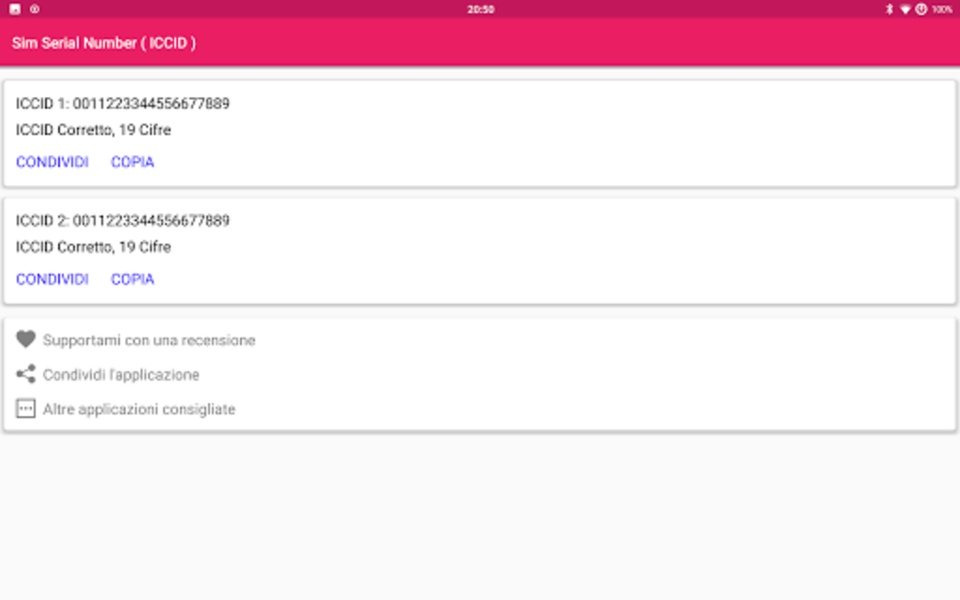 Sim Serial Number ( ICCID ) - Preview 1