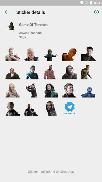 GOT Whatsapp Stickers - Preview 1