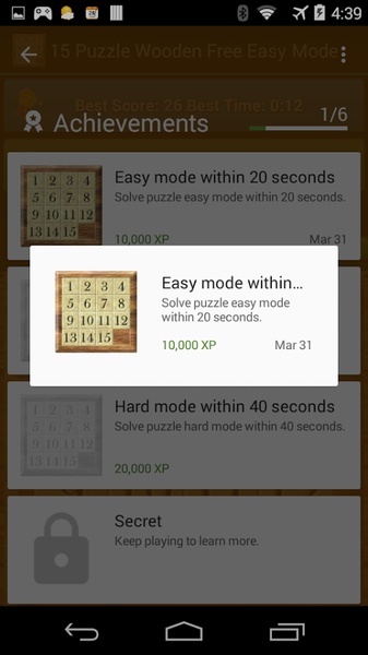 15 Puzzle Wooden Free - Preview 1