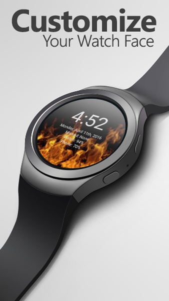 Animated Flames Watch Face - Preview 4