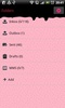 GO SMS Pro Pink&Black Theme screenshot 1