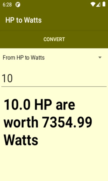 HP to Watts converter - Preview 4