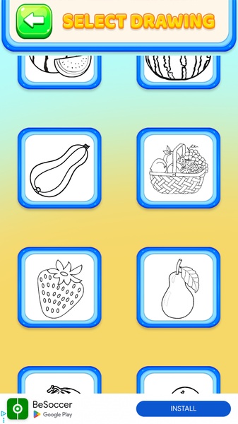 Fruits Coloring Book - Preview 1