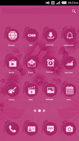 Pink Flower Theme - Preview 2