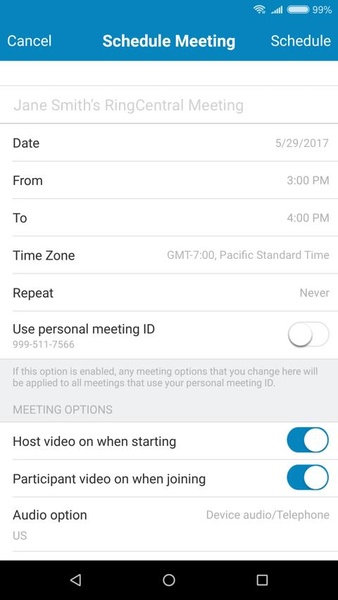 RingCentral Meetings - Preview 8