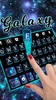 Blue Neon Galaxy Keyboard Theme screenshot 4