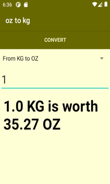 oz to kg converter - Preview 1