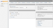 phpMyAdmin screenshot 1