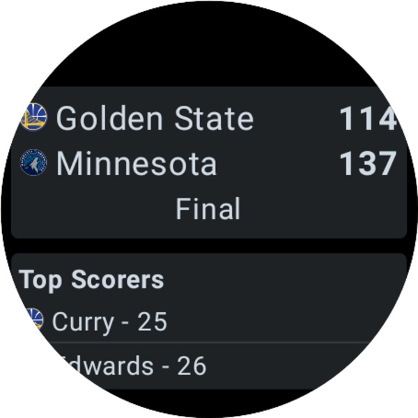 NBA Scores - Preview 1