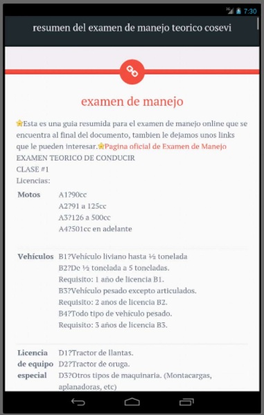 Examen de manejo Cosevi - Preview 2