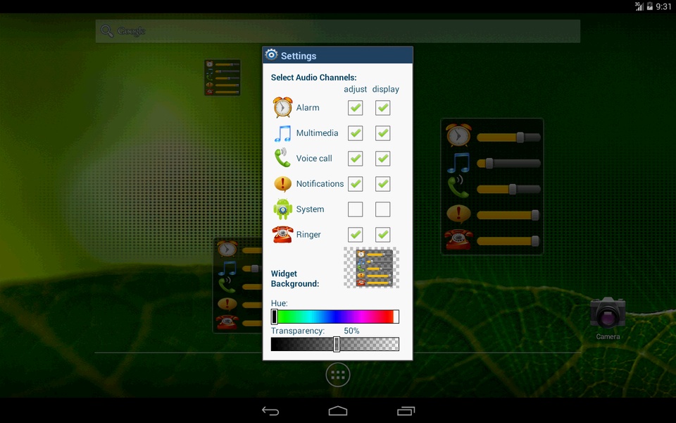 A-Volume Widget - Preview 4