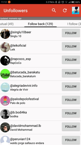 Unfollowers - followers analytics - Preview 3