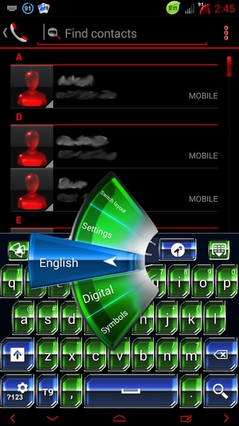 Alien Hive GO Keyboard Theme - Preview 6