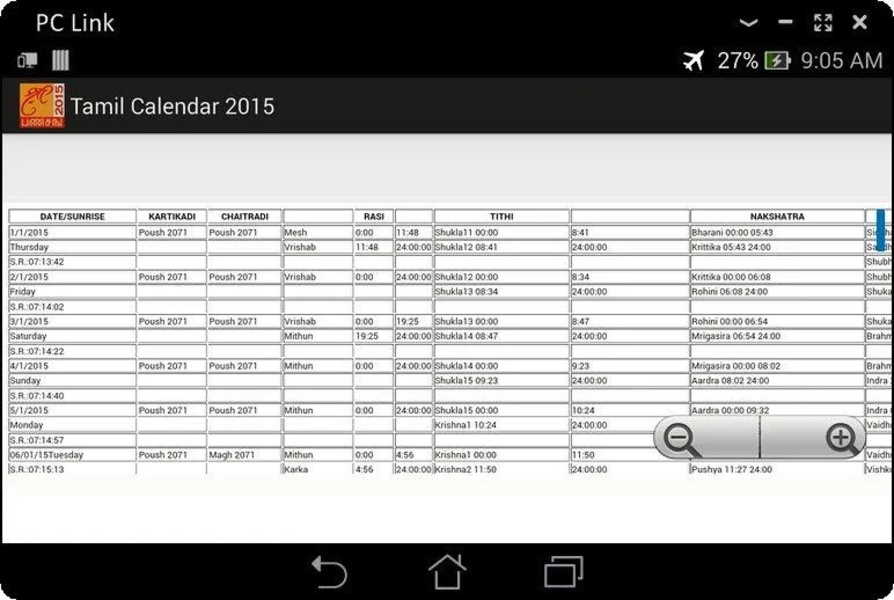 Tamil Calendar 2015 - Preview 3