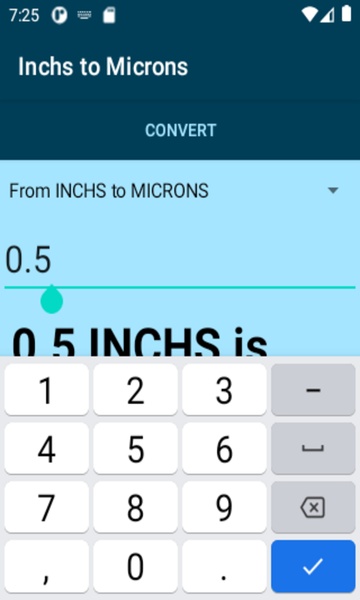 Inchs to Microns converter - Preview 3