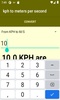 kph to meters per second converter screenshot 3