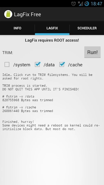 LagFix (fstrim) Free - Preview 1