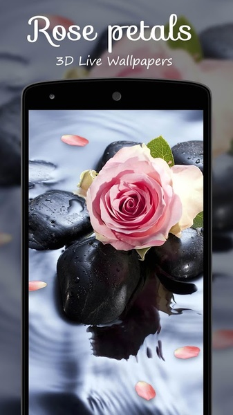 Rose petals 3D Live Wallpapers Free - Preview 2