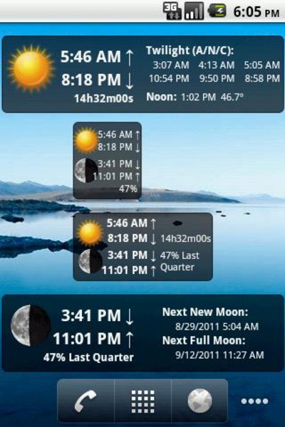 LunaSolCal Widgets - Preview 2