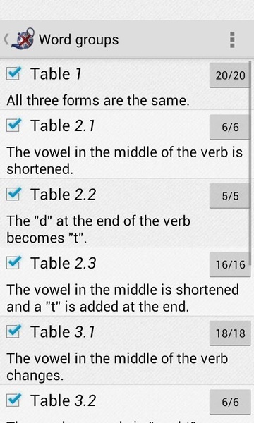 Irregular verbs - Preview 2