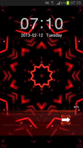 GO Locker Theme Red Black - Preview 2