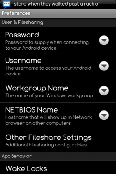 Samba Filesharing - Preview 4