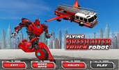 Firefighter Flying Robot Transform Fire Truck Sim screenshot 7