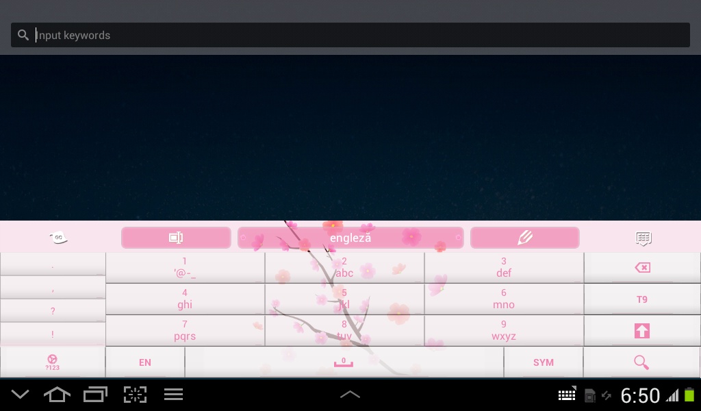 Pink Flowers GO Keyboard - Preview 7