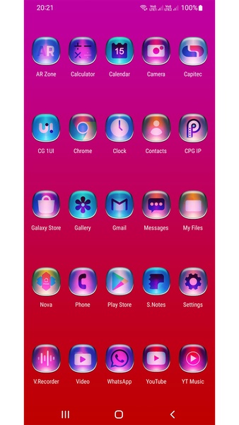 Colorful Glass ONE UI Icon Pack Free - Preview 7