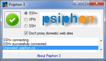 Psiphon screenshot 2