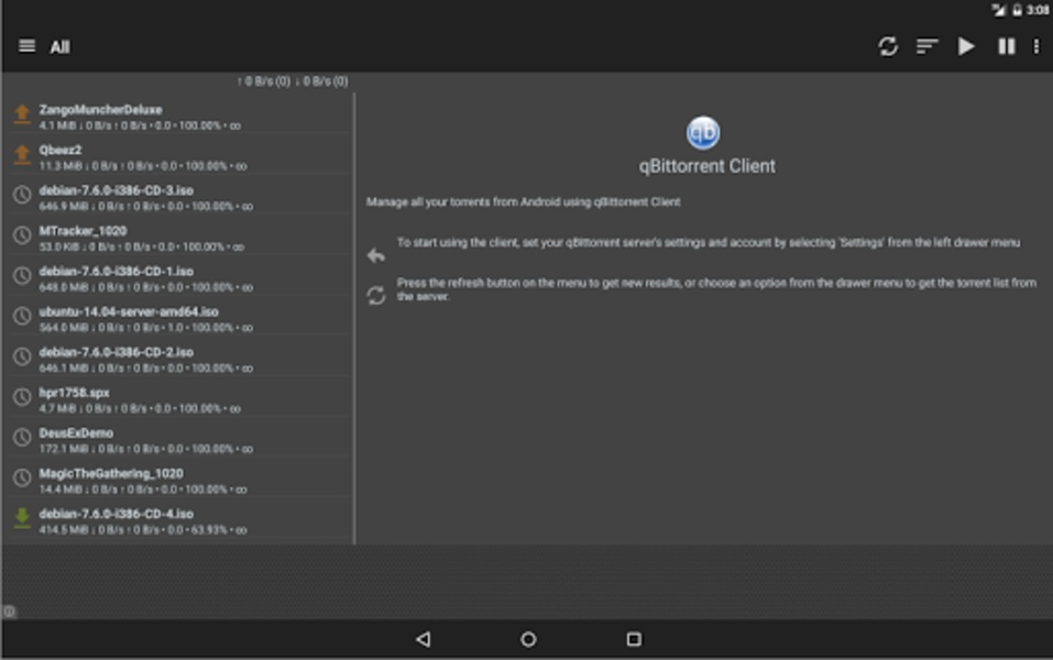 qBittorrent Client - Preview 4