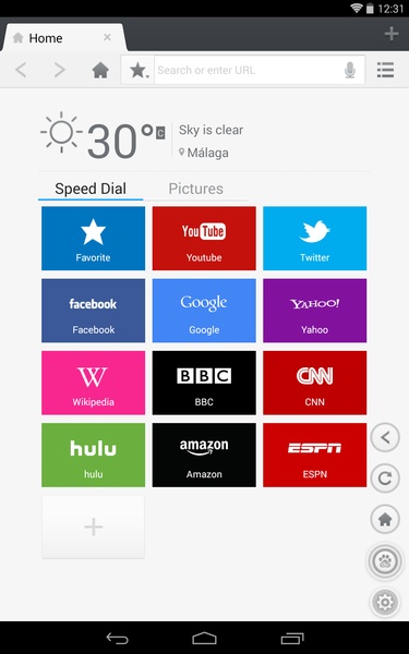 Baidu Browser for Tablet - Preview 1