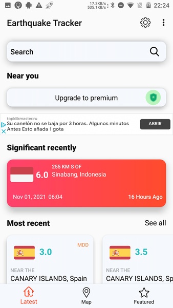 Earthquake App - Tracker, Map - Preview 5