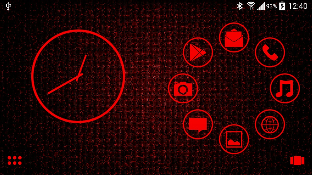 Holo Red Theme - Preview 1